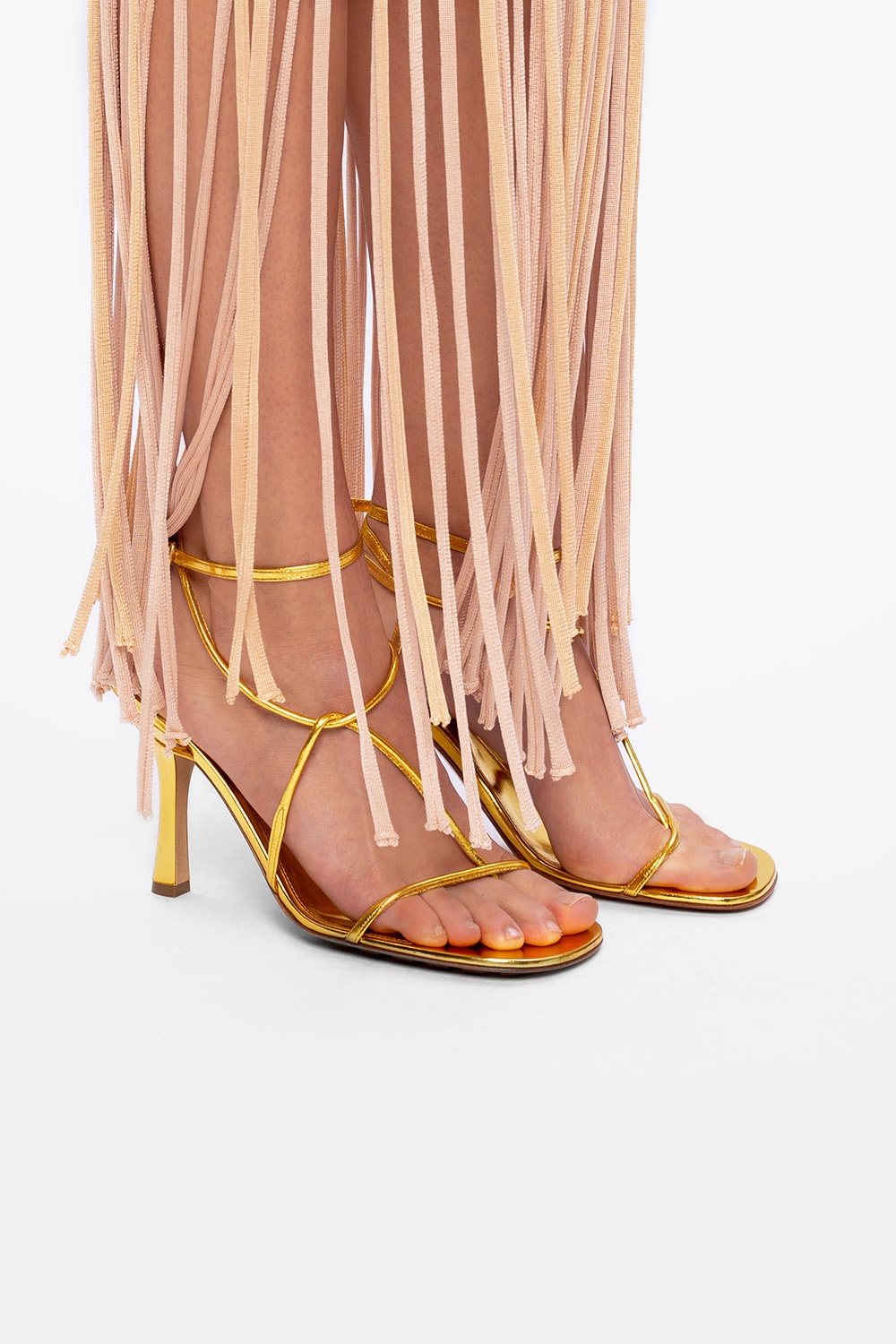 IetpShops Liberia Gold BV Line heeled sandals Bottega Veneta